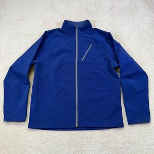Vintage IBEX Cirrus Climawool Full Zip Jacket Mens XL Blue Wool Softshell